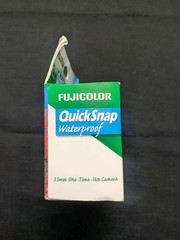 Fujifilm Quicksnap Waterproof Disposable Camera , Y2K Transparent Blue Fast Ship