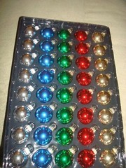 GLASS BALL ORNAMENTS 30MM 40CT