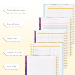 Teacher Planner 2026-2027, August 2026 – July 2027, 7 Periods Weekly and