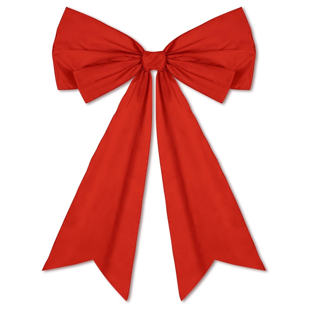 1 Pcs Large Retro Rust Red Coquette Bow for Backdrop 27.6×21.7» Big