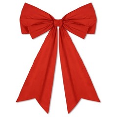 1 Pcs Large Retro Rust Red Coquette Bow for Backdrop 27.6×21.7» Big