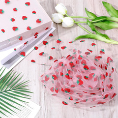 6″ X10 Yards (30 Feet) Strawberry Tulle Rolls for DIY Crafts, Baby Shower, Birth