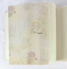 Pioneer Roses Photo Album Beige Mauve Ribbon 50 Pages 4×6 DA-200D