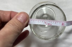 Vintage Stemmed Glass Goblet Centerpiece Clear Barware MCM Florida NICE