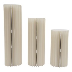 Modern 3Pcs Cardboard Flower Stands 60/80/100cm Round Freestanding Flower Stands