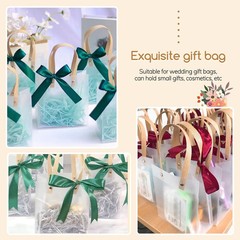 20pcs Frosted Tote Gift Bag Eco Friendly Holiday Birthday Candy Party Favors Set