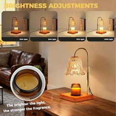 GODONLIF Candle Warmer Lamp with Timer Dimmable, Birthday Gifts for Women Mom, H
