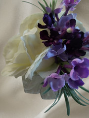 Cute little rose and lilac wrist corsage