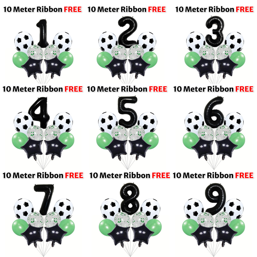 Football Balloons set LATEX HELIUM kids boys Birthday party decoration balloons
