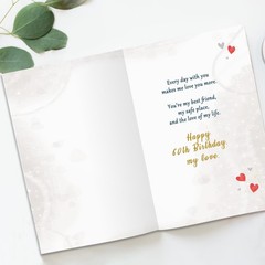 Beixian Funny 60th Birthday Card Gifts for Husband from Wife, Happy 60th Birt…