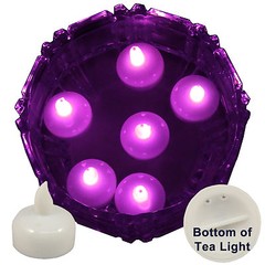 FREESH 6X Waterproof LED Floating Tealight Flameless Candle Wedding Party Pink