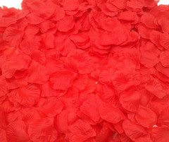 2200 PCS Red Silk Rose Petals Wedding Flower Decoration