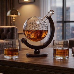 The Wine Savant Lady Justice Law U.S. Constitution Decanter Set –