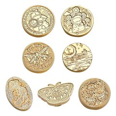 Traditional Wax Seal Stamp Head Smooth Shine No Handle for Wedding Invitation