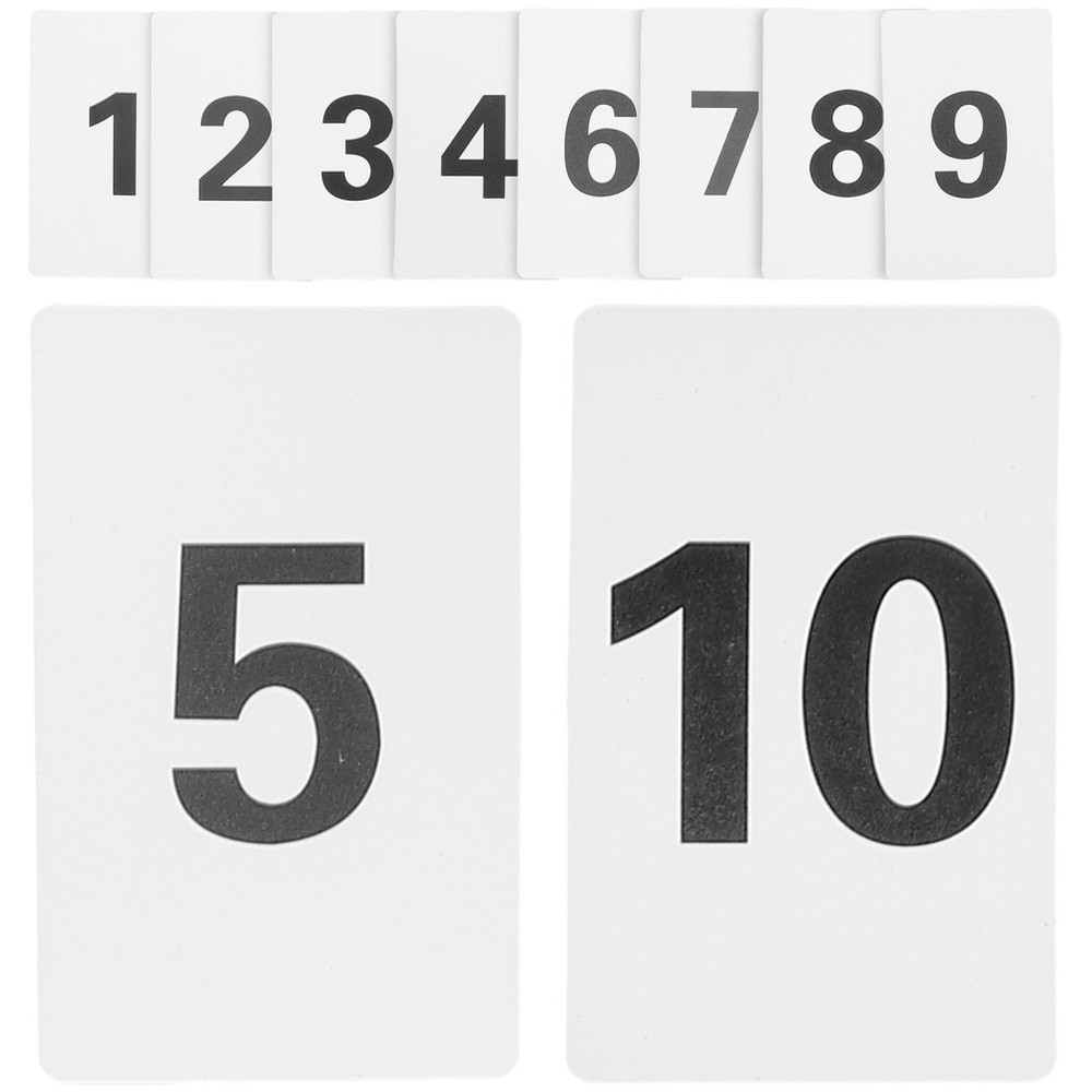 10 Pcs Digital Number Cards Table Number Cards for Restaurant