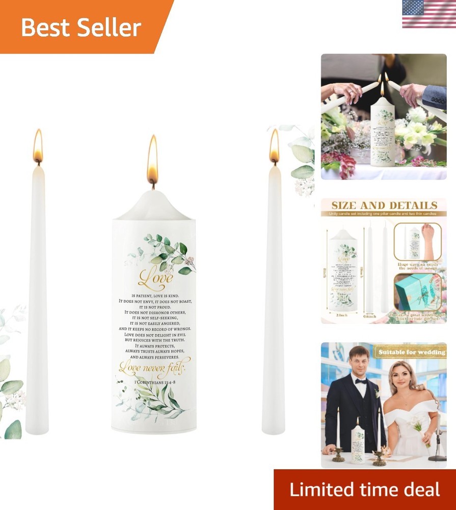 Unity Candles for Wedding Ceremony Set Wedding Unity Taper Candles Catholic R…