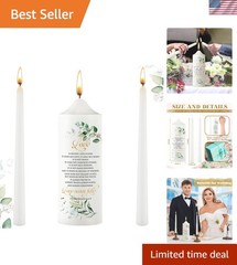 Unity Candles for Wedding Ceremony Set Wedding Unity Taper Candles Catholic R…