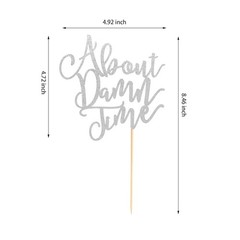 Versatile Silver Glitter Cake Decoration – Perfect for Weddings & Anniversaries