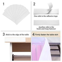 Tulle Table Skirts for Rectangle Tables 14ft Ruffle Tutu L14(ft)*H 30in White