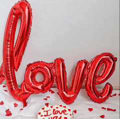 10/407pcs Red LOVE Balloon Decoration Set Heart Balloons Party Kit – NEW