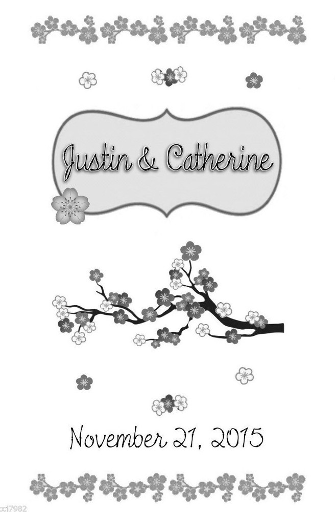 10 Personalized Vellum Wedding Luminaries Cherry Blossom Centerpiece Decorations