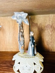 Vintage Mid Century Wilton Wedding Cake Topper Hong Kong 8″