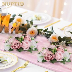 Multi-Function 9.5 In. Dusty Rose Flower Balls – 6 Pcs for Weddings & Parties