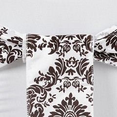 200 pcs CHAIR SASHES FLOCKING DAMASK Ties Bows Wedding Party WHOLESALE Supplies