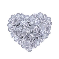 2000 Pcs Artificial Silk Rose Petals Decoration Artificial Petals Silver