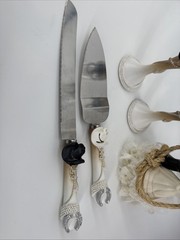 Western Bride Groom Champagne Flutes Set Cowboy Hat Rustic Wedding Toast