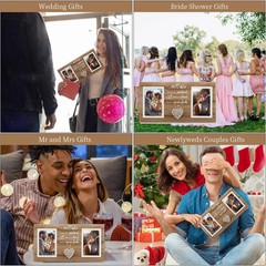 Wedding Gift for Couples – Mr and Mrs Gifts for Bridal Shower Anniversary Eng…
