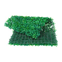 12pcs 24×16″ Artificial Boxwood Mat Wall Hedge Decor Privacy Fence Panel Grass