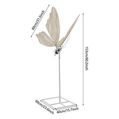 Wedding Electric Butterfly Floor Lamp, Led Floor Standing Lamp White For Wedding