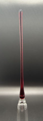 Beautiful Hand blown Colorful Crystal Footless Long Stem Champagne Flutes & Vase