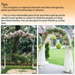Chic Beautiful Wedding Arch Frame Garden Arbors Pergola Antirust Plating Frame