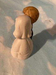 Vintage Bride and Groom Wedding Cake Topper Figurine with Bouquet-USED