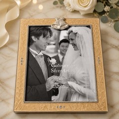 Silver-plated Wedding Photo Album, Godinger Silver Art One 8×10 108 4×6 photos
