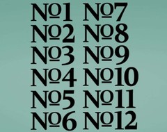 Wedding Table Numbers 1-10,15, 20, or 25 Custom Centerpiece Vinyl Sticker Decals