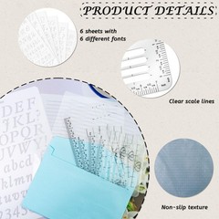 12 Pack Envelope Addressing Stencil Lettering Stencils Writing Tools, Straigh…