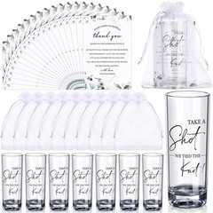 Sliner 50 Set Wedding Favors for Guests Bulk 2oz Acrylic Take a Shot We Tied …