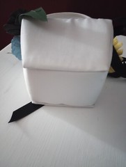 wedding: 2 flower girls baskets with Sola wooden sunflowers & roses.plus 2 packs