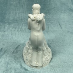 Bride Groom Wedding Cake Topper Dancing Couple White Porcelain Figurine 5.5″