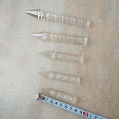 10pcs 76-150mm Triangle Chandelier Crystal Prisms Bar w/ Arrow Head Lamp Parts