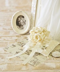 Hamanaka Wedding Kit Premium Rose Bouquet Ring Pillow Handmade H431-159