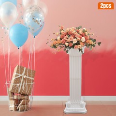 2/4Pcs Wedding Roman Column Greek Pillars Plastic Flower Pots Holder Party Decor