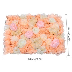 6pcs Artificial Flower Wall Panels Wedding DIY Silk Petals Floral Backdrop Decor