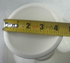 Lenox Cream Compote 24K Gold Beaded Trim 6” Pedestal Cookie Server 8.5” diam