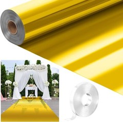 3.3 X 98.4 Ft Aisle Runner For Wedding Ceremony Double Sided Reflective Carpet M