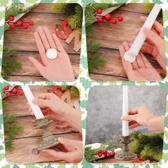 48 Pcs Candle Grips for Taper Candles, Putty to Hold Candles in…