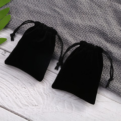 10Pcs/Lot Small Black Velvet Bags 7X9 9X12Cm Charms Earrings Jewelry Packaging B